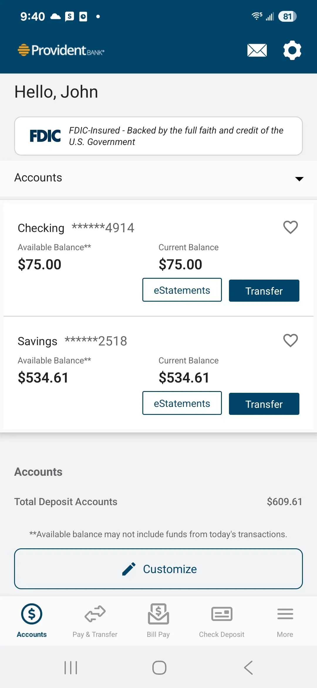 Provident Bank®