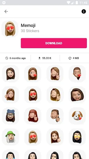 3D Emojis Stickers