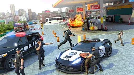 US Cop Car Chase Game 3D