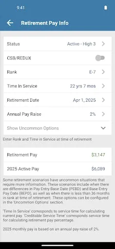 Military Retirement