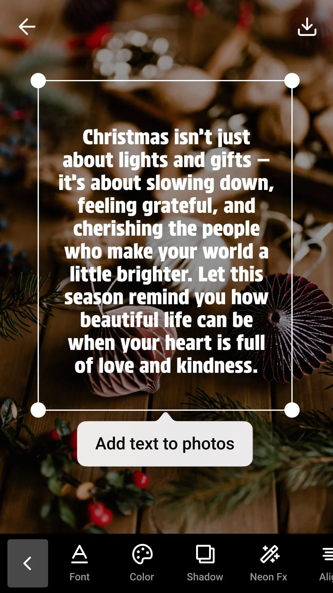 Add Text on Photo