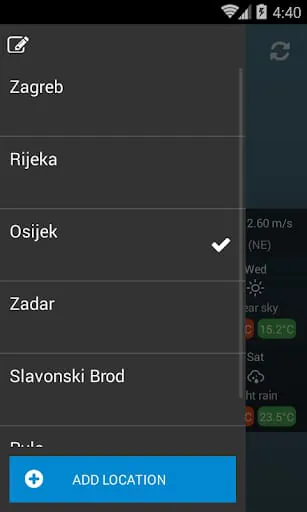 Weather Croatia