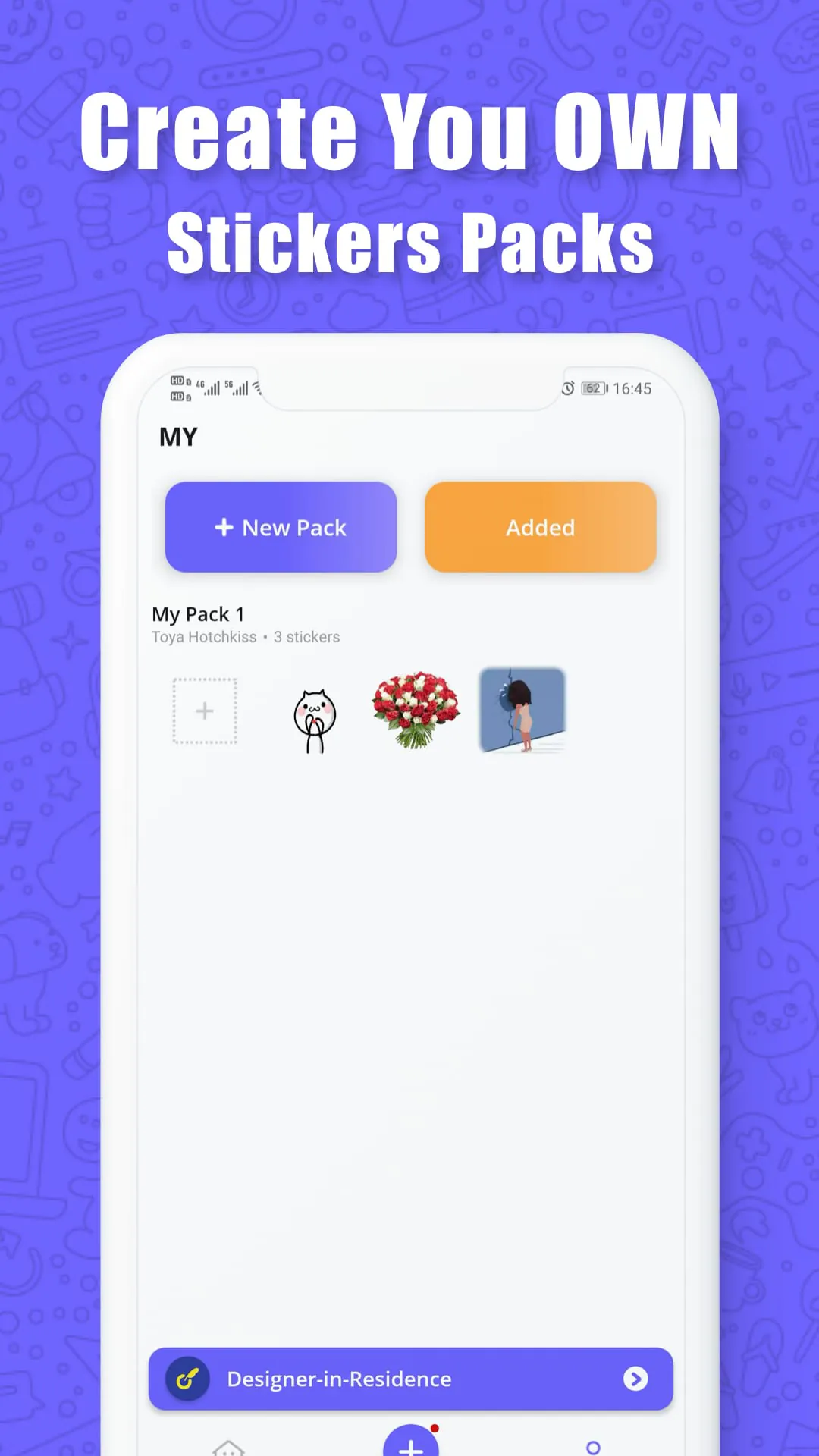 Anim live sticker